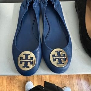 Blue Tory Burch flats